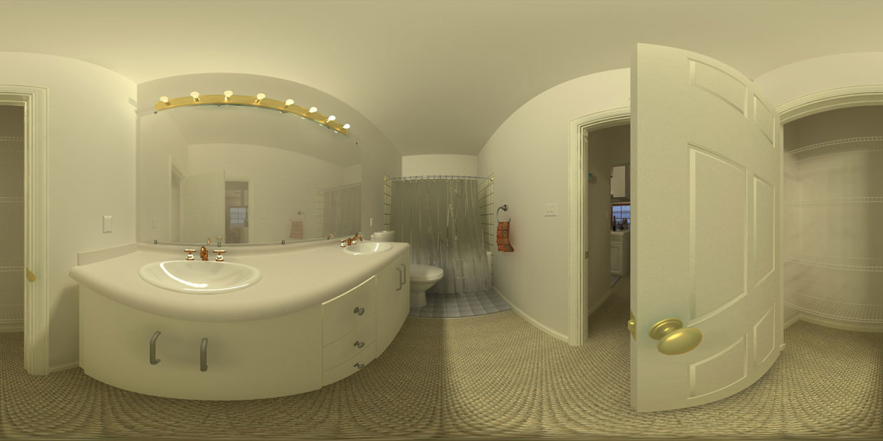 Bathroom Panorama - solid shading