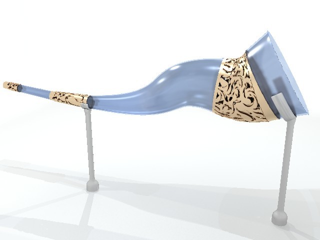 Ornamental Glass Horn