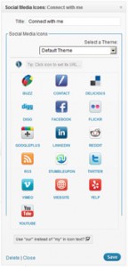WordPress Social Media Icons Widget