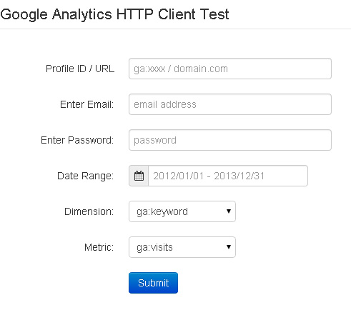 Google Analytics HTTP Client